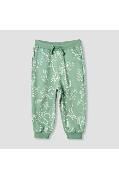 Juniors بنطال رياضي بنقشة الغابة مع جيوب