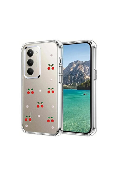 UnDePlus Xiaomi Redmi 15 4g Case Transparent with Embossed Shiny Pattern Bow Cover