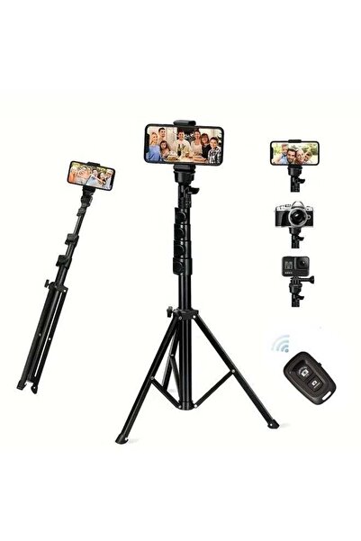 Arabest Phone Tripod, Professional Selfie Stick Tripod with Bluetooth Remote, 360° Rotate Phone Holder, Lig