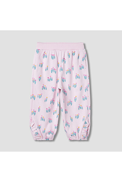 Juniors Printed Joggers with Ruffle Detail