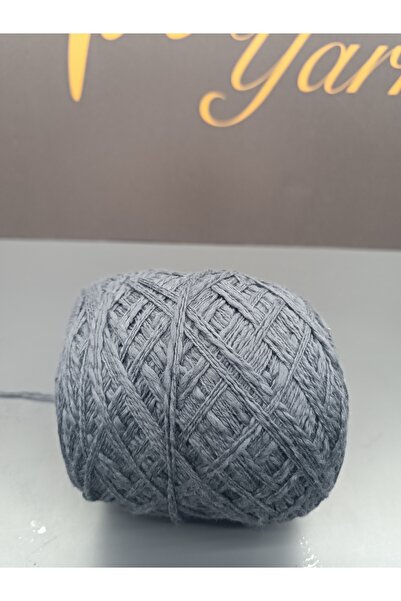 Pİ Yarn خيط حياكة يدوي 100% قطن 500 جرام رمادي