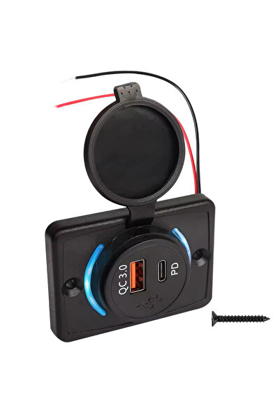 goboenergy BSPU 48W Çift Portlu Hızlı Araç Şarj Soketi - 30W PD Type-C & 18W ...