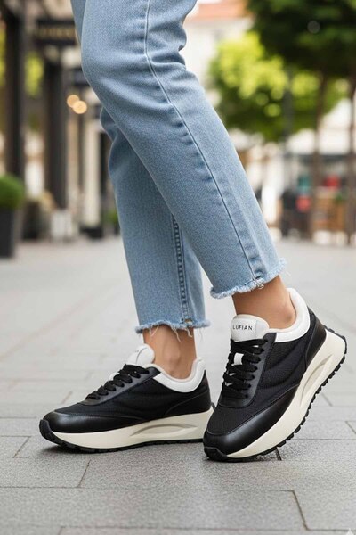 Lufian Women's Women's Sneaker Shoes Black