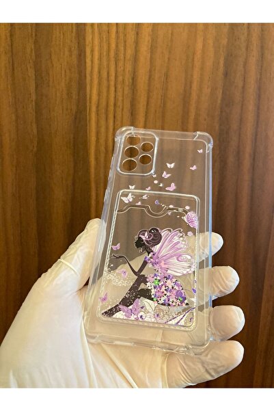 Newon حافظة هاتف سامسونج جالاكسي A33 من السيليكون مع حامل بطاقات مطبوع عليه ف...