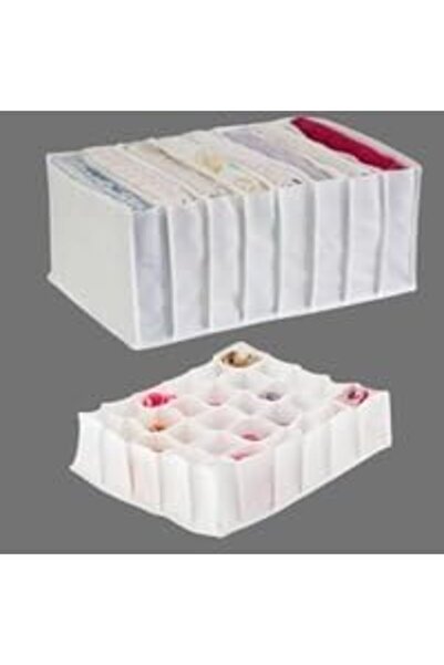 BRF Bezsell Drawer Organizer Set, 30 Compartment Sock Organizer and 8 Compart...