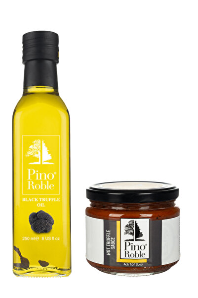PinoRoble Black Truffle Siyah Trüf Mantarı Parçalı Ve Yağlı Soğuk Sıkım Gurme...