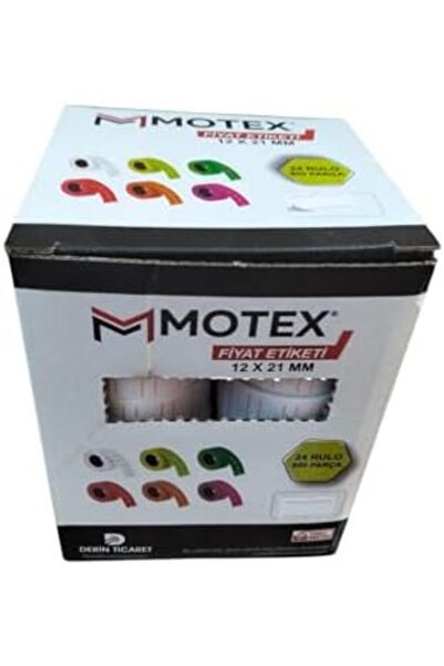 BRF ملصق أسعار ديفياسيل Mx-5500 مقاس 12x21 مم، 24 قطعة، لفة 800x24، لون أبيض ...
