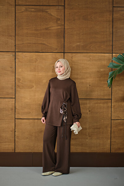 LOCCO Costum cu model pentru femei maro