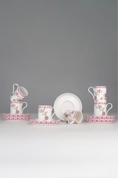 BRF Defyasell Porselen Desire 12 Parça 6 Kişilik Kahve Takımı Chirpy 1228508