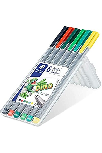 BRF BezSell 334 SB6CS10 Triplus Dino 0.3 ملم مجموعة من 6 قطع بألوان متنوعة 10...