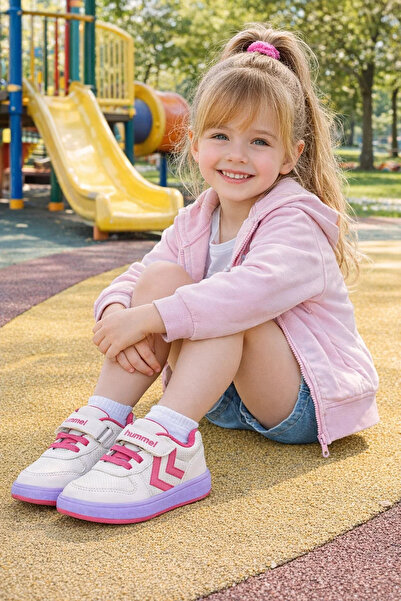 hummel Tenis sport pentru fete Nidus JR – roz și alb