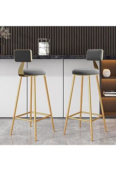 ZUIHAO كرسيان مرتفعان للبار، بارتفاع مناسب للطاولات المرتفعة، بأرجل معدنية وم...