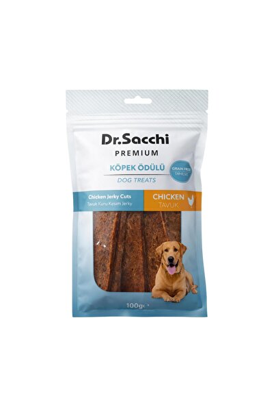 Dr. Sacchi Dr.Sacchi Premium Tavuk Kuru Kesim Jerky Tahılsız Köpek Ödülü 100 Gr
