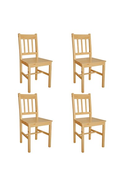 vidaxl Dining Chairs 4 pcs Pinewood