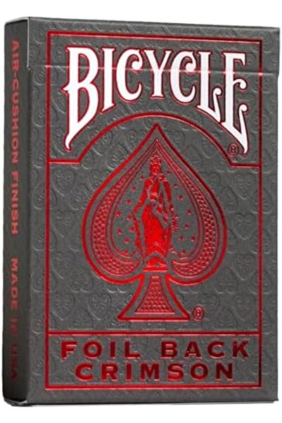 Genel Markalar Bicycle Metalluxe Foil Back Crimson (Red) Kırmızı Kart Premium...