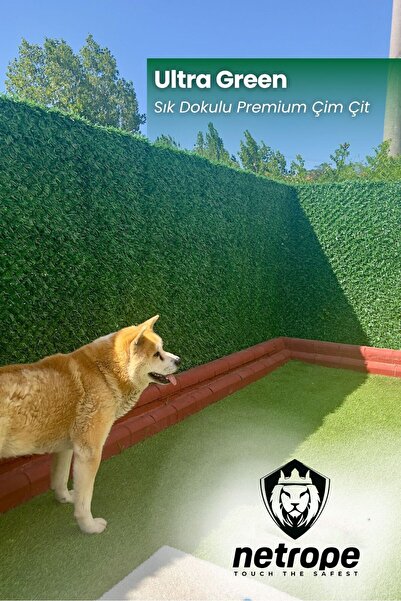 NETROPE Çim Çit - 150 cm x 10 metre Dekoratif Bahçe Çiti - Bungalov Çiti