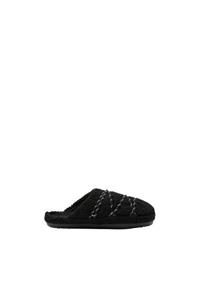 MOON BOOT حذاء رجالي 80d2410040-N001 MB TEDDY SLIPPER أسود