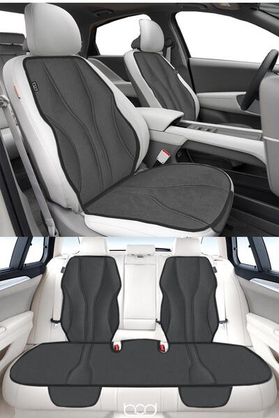 Bod Ege Serisi Tay Tüyü Cepli Oto Koltuk Minder Seti Koltuk Koruma Kılıfı Ön Arka Set Füme