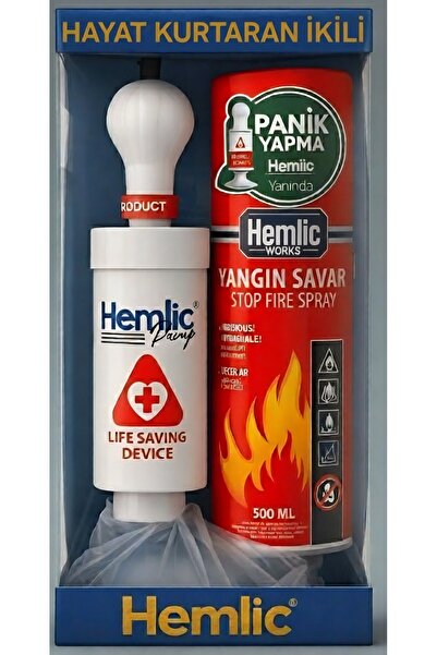 hemlic pump yangın tüpü yanında hemlic pompasi hediyeli