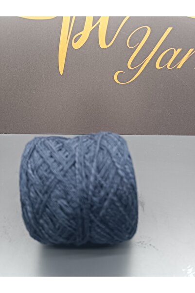 Pİ Yarn 100% Cotton Hand Knitting Yarn 500 Gr Dark Blue