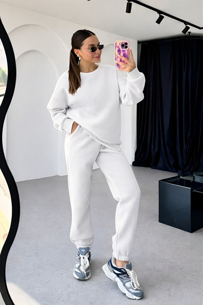 BayBayan ΓΥΝΑΙΚΕΙΟ ΣΕΤ ΦΟΡΜΑΣ 3 ΝΗΜΑΤΩΝ ΣΑΡΝΤΟΝΛΟΥ ΤΥΠΟΥ OVERSIZE