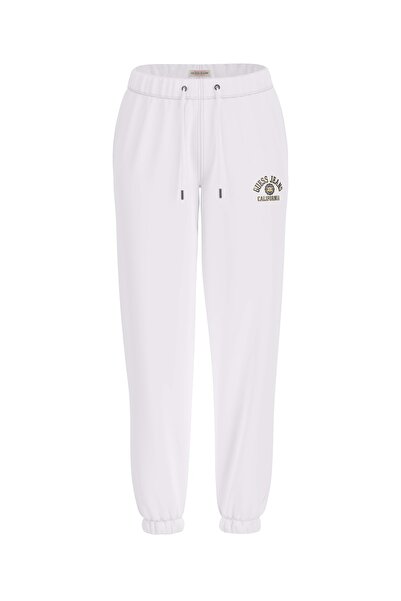 Guess Jeans Pants Iconic Kadın Regular Fit Eşofman Altı