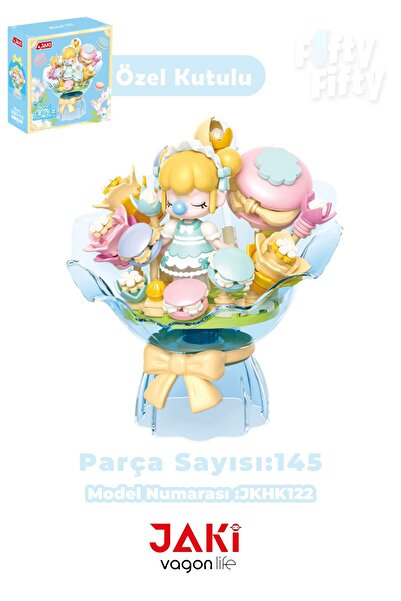 Vagonlife Jaki Nanci Series Flower Bouquet 145 Pieces Toy Building Set -Ffhk122