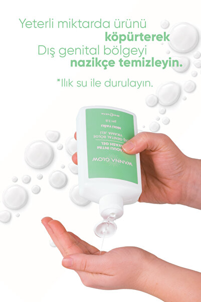 Wanna Glow Nioli Yağlı Ph 3.8 Genital Bölge İntim Yıkama Jeli 250 ml