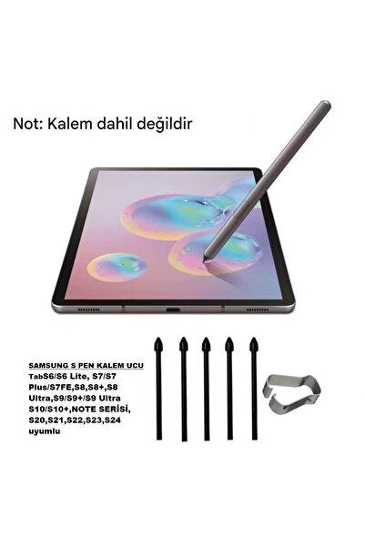 gökmer Compatible with S Pen for Samsung S6-S7-S8-S9-S10-S11 (Lite*Fe*Ultra*Plus) 5 Pcs