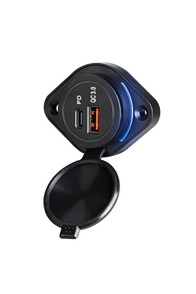 goboenergy LPU 48W Çift Portlu Hızlı Araç Şarj Soketi - 30W PD Type-C & 18W Q...