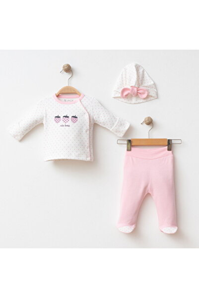 Gümüş Baby Kids مجموعة من 3 قفازات للفتيات مع طباعة نقاط، مصنوعة من القطن بنس...