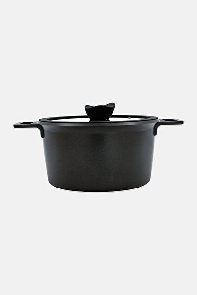 BEBEHOME Cast Aluminum Casserole With Non-Stick Coating, Black
