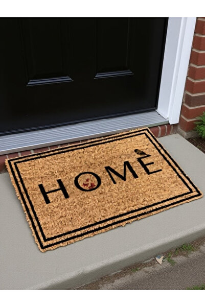 BESAFORM Kaydırmaz Tok Dokulu Kapı Önü Paspası, Ev Hediyesi , Logolu Paspas
