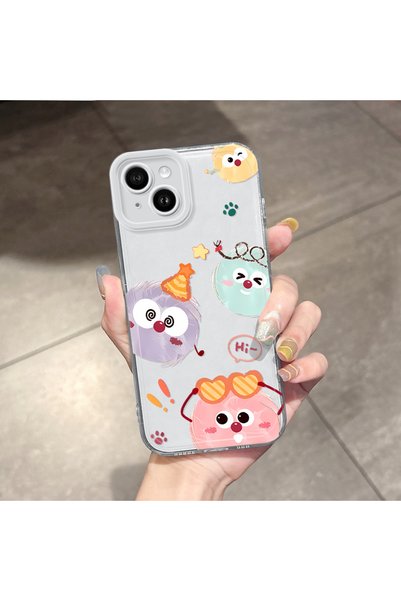 ucuc iPhone 14 Plus Compatible Case Camera Protected Transparent Ultra Thin S...