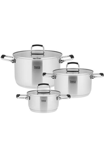 Teesa COOK PRIME 304 STAINLESS STEEL POT SET