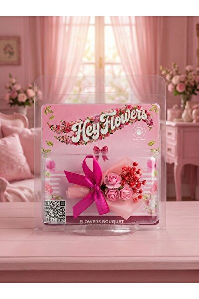 HEY GİDİ GİFT Mini Buket Çiçek, Koleksiyonluk Çiçek Buketi, Premium HEY Flowe...