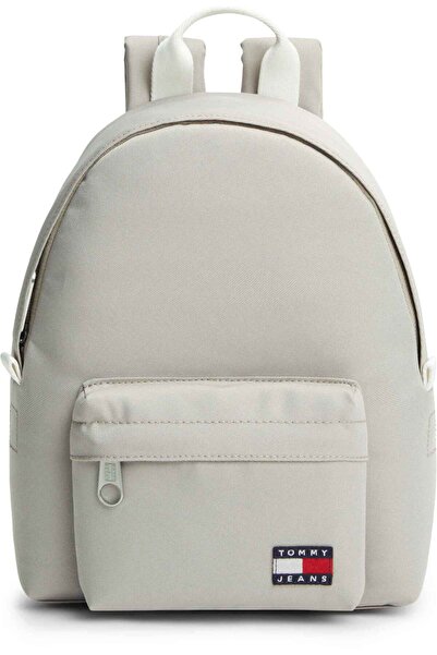 Tommy Hilfiger Women's Brand Logo Casual Beige Backpack Aw0Aw18648 Aep
