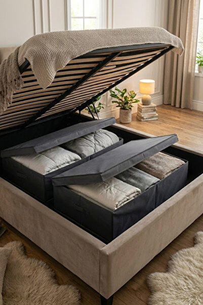 Arma House 2'li Antrasit Baza Altı Çok Amaçlı Kutu & Organizer & Hurç- Dayanı...