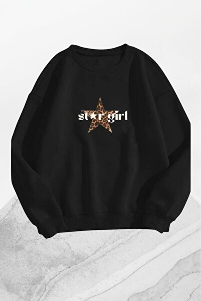 CAST COLLECTİON Hanorac de damă cu imprimeu Stargirl, cu guler tip ciclist