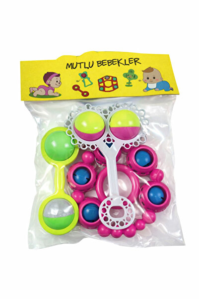 NASYONEL TOYS Bebek Çıngırak Oyuncak Seti | Renkli Eğitici Bebek Oyuncağı | M...