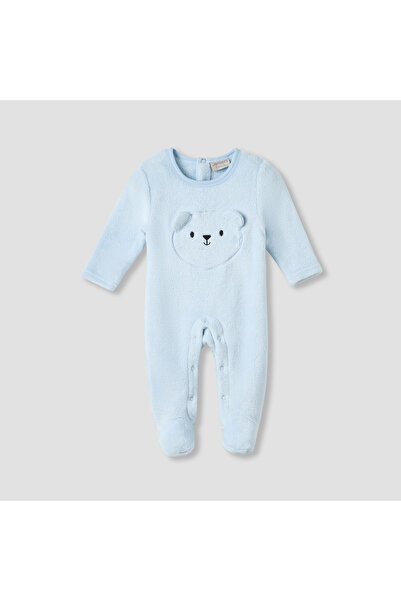 Juniors Round Neck Sleepsuit with Closed Feet - Polyester - Long Sleeves