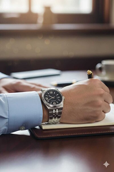 SPECTRUM PREMİUM Special Series Steel Cord Calendar Men's Wristwatch