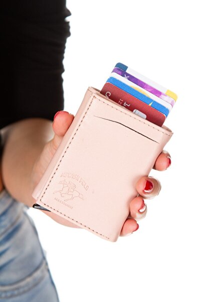 Eliza Women's Powder Mechanism Card Holder and Wallet