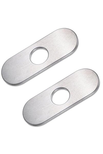 Bukela 2PCS 6 inch Sink Faucet Hole Cover, Deck Plate Escutcheon for Kitchen Faucet