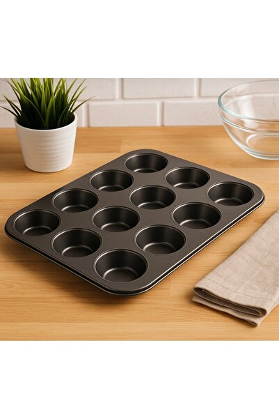 Pembelia Life 12’li Muffin Kek Kalıbı,Cupcake,Browni Kabı Kek Kalıbı Muffin K...