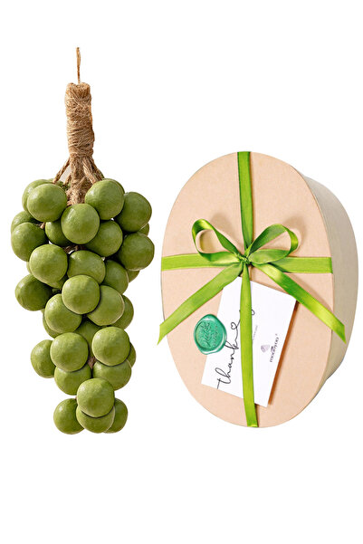 L&Wen Handmade Bar Soap, Grape Soaps on Rope, Decorative Scented Gift for Hand, Body Wash-Green