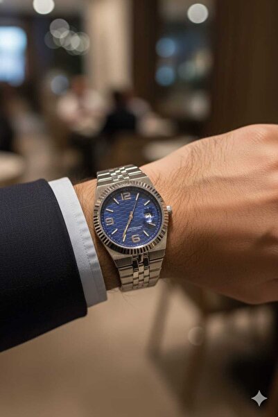 SPECTRUM PREMİUM Special Series Steel Cord Calendar Men's Wristwatch