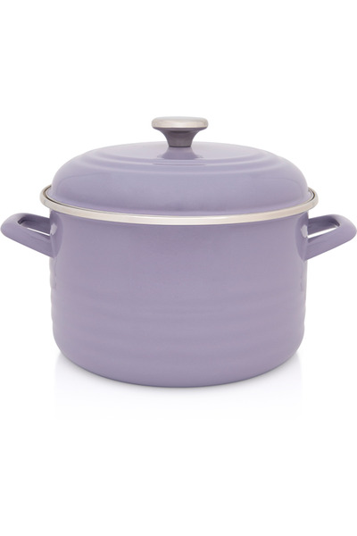 Metalac Pot 6.75l with lid Standard Wave Lilac Metalacemail/24cm/6.75l/pastel lilac