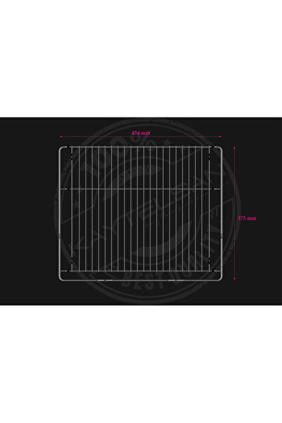 ZENSAN Ankastre Fırın Izgara Teli 45,5 cm x 37,5 cm x 3,0 cm