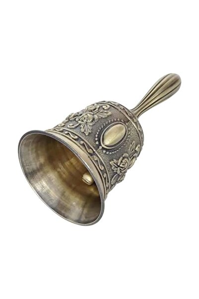 JZS Handheld Metal Dinner Bell - Antique Bronze Zinc